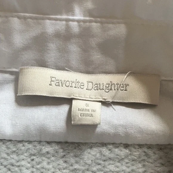 Favorite Daughter The Leigh Collar Sweater Vest in size small grey - Picture 4 of 5